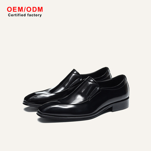 Mocasines Formales de Negocios para Hombre, Hechos a Mano, con Parte Superior de Cuero Vacuno, Cómodos, Antideslizantes, Impermeables y Transpirables, para Oficina y Carrera Profesional - Product Image 1
