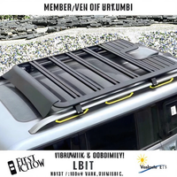 Panier de toit en aluminium 4x4 tout-terrain, porte-bagages robuste pour Toyota Hilux, accessoires auto universels 4x4
