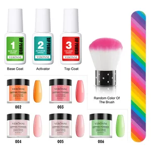 10G Dip Nail Poeder Set Natuurlijke Droge Nagels Dompelen Power Starter Kit Zonder Lamp Cure Dippping Systeem Poeder Kit