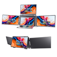 Wholesale 18.5 Inch Portable Monitor Setup FHD IPS Laptop Screen Extender 1 Cable for 3 Displays USB C for Windows & MacOS