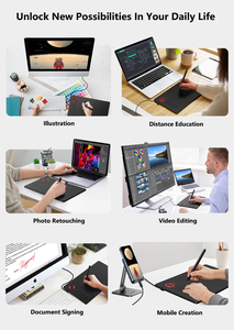 <span class=keywords><strong>Tablette</strong></span> <span class=keywords><strong>graphique</strong></span> à stylet numérique VEIKK A15 à haute pression 16k avec 12 touches de pression pour les débutants et les professionnels - Product Image 5