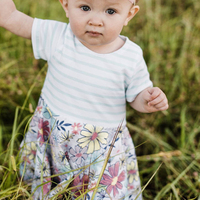 Robe tunique décontractée en coton pour petite fille avec applique zèbre, manches courtes, pour l'été