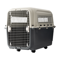 Ensemble de 7 Cages de Transport Ajustables Multifonctionnelles pour Animaux de Compagnie, Certifiées IATA, en Plastique ABS de Qualité Supérieure, Meubles pour Chiens