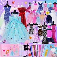 Kit de création de mode fantastique et science-fiction pour filles de 6 à 12 ans, plus de 1000 pièces |   Kit de couture DIY avec 6 mannequins, cadeau d'anniversaire pour enfants