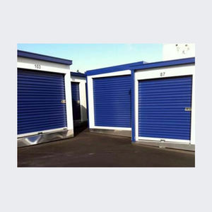 Porta Avvolgibile Moderna in Acciaio Zincato, Design Colorato per Self Storage, Porta Manuale Stile Fattoria per Uso in Garage - Product Image 2