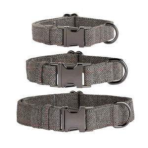 Tela de lana de Tweed <span class=keywords><strong>Hotsale</strong></span> para <span class=keywords><strong>collar</strong></span> de perro y Correa y juego de soporte para caca con oro rosa en todas las estaciones - Product Image 3