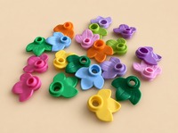 32607 Pièces de construction en forme de fleurs, accessoires MOC DIY, briques en vrac, décor végétal, lot de 100g/450 pièces, jouet compatible pour enfants et adultes