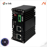 Injektor PoE++ 90W AI Smart Managed, Unit Industri Penguat DC 9-54V untuk Penyebaran Rel Pertambangan & Starlink