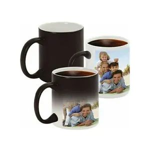 Rot Schwarz Blau Magie Sublimation Kaffeetasse Rohlinge Leere magische Tassen für Sublimation