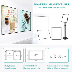 Cửa hàng nhôm <span class=keywords><strong>menu</strong></span> Slide điện đèn kim loại máy ảnh hiển thị đứng hookah quảng cáo <span class=keywords><strong>Acrylic</strong></span> treo hộp đèn - Product Image 3