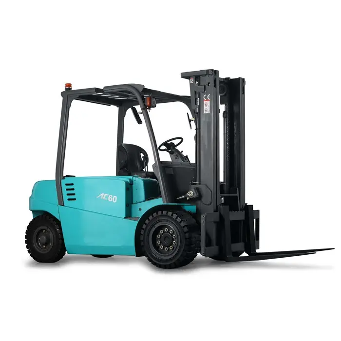 Factory price electric forklift truck 5 ton 3 stage full free mast side shift Adjust fork New