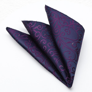 Pañuelo de Bolsillo de Poliéster para Hombre, Diseño Sólido con Rayas Grises y Puntos, Pañuelo de Seda Personalizado para Novios, Bodas, Fiestas, Trajes, Accesorios Tejidos - Product Image 2