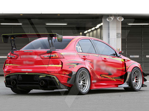 Kits de carrocería personalizados de fibra de vidrio + fibra de carbono para Mitsubishi <span class=keywords><strong>Lancer</strong></span> Evolution <span class=keywords><strong>Evo</strong></span> X modificado actualizado Vrs Wide Ver 2 Estilo - Product Image 2