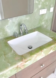 Green Jade (<strong>Onyx</strong>) <strong>Marble</strong> | Premium Natural Green <strong>Onyx</strong> with Swirling Veins &amp; Translucent Glow for Luxury Feature Wall Design - Product Image 4