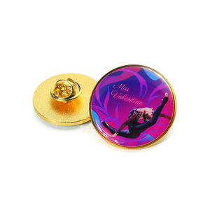 Fabricant de badges personnalisés professionnels 2D 3D ronds en résine époxy, petits pins souvenirs pour danseurs, pour chapeaux - Product Image 2