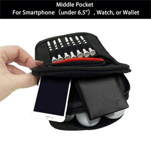 Échantillon gratuit, sac d'accessoires de golf personnalisé BSCI, capacité de 12 à 15 balles, sac de rangement pour balles de golf portable, petit, multifonctionnel - Product Image 4