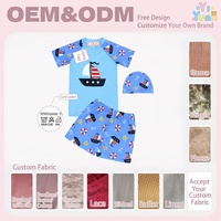Ensemble de maillots de bain graphiques UPF 50 personnalisés pour enfants (garçons et filles), bébés et tout-petits, fabricant de maillots de bain et bikinis pour enfants