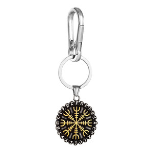 Porte-clés Symbole Viking en Acier Inoxydable, Pendentif Flocon de Neige, Cadeau Unisexe, Breloque - Product Image 5