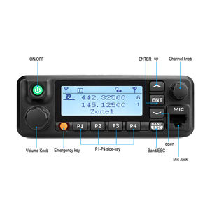 Retevis RT90 Transceptor de Radio Móvil Digital Amateur de Doble Banda 136-174MHz/400-480Mhz 50W 250 Zonas 3000 Canales Walkie Talkie para Auto - Product Image 5