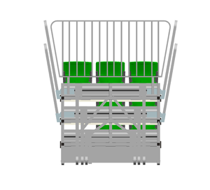 Système de sièges rétractables télescopiques pour tribunes intérieures peu encombrantes, gradins mobiles, sièges rétractables ACT - Product Image 4