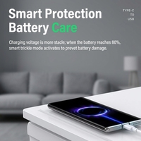 Câble de charge rapide Type-C 120W 6A de haute qualité Cantell, 5 cœurs, super rapide, conducteur en cuivre pur, longueur 1 m, pour imprimantes