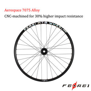 Jeu de roues de vélo VTT <span class=keywords><strong>Ferei</strong></span> 27.5A 29A 650B 700C en alliage d'aluminium, système de frein à disque, jante de 30 mm de profondeur, 32 rayons, clincher/tubeless - Product Image 5
