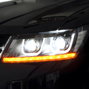 Nuovo Gruppo Faro Anteriore di Design a U con Lente Proiettore per <span class=keywords><strong>Fiat</strong></span> Freemont 2012-2014, Lampade Anteriori a LED per Auto e <span class=keywords><strong>Accessori</strong></span> con Lampadine di Qualità - Product Image 6
