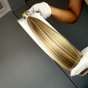 จัสมินบิวตี้ ขายส่งผมยุโรป เคราตินต่อผมแบบ Pre-Bonded ผมแท้แบบแบนและแบบ U Tip เวอร์จิ้น ดับเบิ้ลดรอน สำหรับถักเปีย - Product Image 6