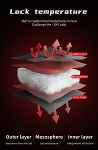 <span class=keywords><strong>Tuta</strong></span> da <span class=keywords><strong>Snowboard</strong></span> HXF04 con Cappuccio, <span class=keywords><strong>Tuta</strong></span> da Sci Monopezzo, Giacca da Sci Invernale da <span class=keywords><strong>Uomo</strong></span> Antivento e Impermeabile, Imbottita e Calda - Product Image 6