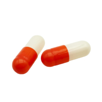Vente en gros Capsules de gélatine vides Capsules de gélatine de qualité alimentaire Capsule de gélatine dure blanche orange