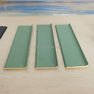 Phong cách hiện đại <span class=keywords><strong>PVC</strong></span> mouldings cho trung tâm trang trí nội thất đơn giản Ốp chân tường cơ sở Hội Đồng Quản trị tường sàn ván chân tường mịn dòng trang trí - Product Image 5