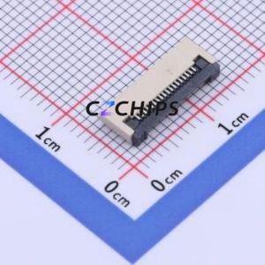 FC05-S18FCT-00 FFC/FPC Connector SMD,P=0.5mm,Horizontal Mount Connector Flip Cover Type Bottom Contact 18P 0.5mm - Product Image 1