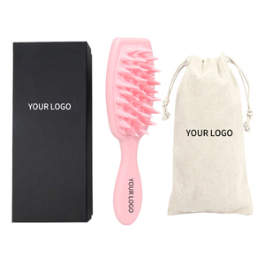 Peigne à shampooing ionique pour femmes, manche long, dents en silicone souples, nettoyage du <span class=keywords><strong>cuir</strong></span> <span class=keywords><strong>chevelu</strong></span>, gommage, massage des cheveux, peigne à shampooing pour la maison - Product Image 3