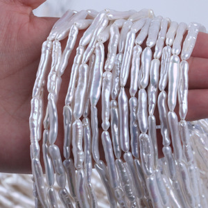 Perles de Pipa Baroques en Forme de Bouton d'Eau Douce Naturelle, Trou Droit, Cure-Dents, Accessoires de Bijoux DIY, Produit Semi-Fini d'Usine - Product Image 4