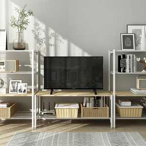 Bàn và tủ TV chất lượng cao mới, kết hợp linh hoạt, giá để đồ đa năng, giá để đồ bằng dây kim loại - Product Image 1