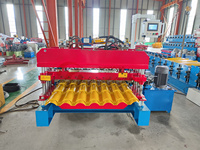Máquina Automática de Perfilado de Láminas Metálicas para Tejas de Acero, Controlada por PLC, para la Construcción