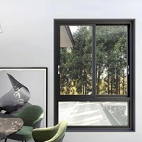 Nouvelle fenêtre coulissante moderne à six rails de la série ultra-étroite 128-30, insonorisée, isolée, ventilée, directement de l'usine
