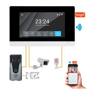 Glomarket Campanello Video Intelligente a <span class=keywords><strong>4</strong></span> Linee 1080P Wifi Tuya Citofono Video per Appartamenti Sistema di Controllo Accessi Multi-Unità - Product Image 6