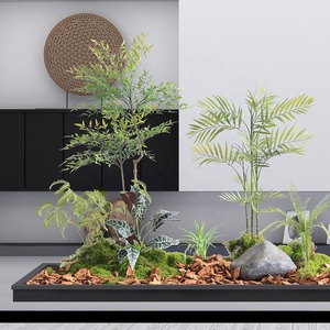 Árbol Bonsái Artificial de Plástico para Decoración de Interiores, Planta de Hierba Artificial Tipo Plátano Viajero de 160 cm - Product Image 5