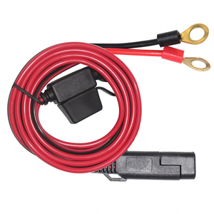 Kawat otomatis 12v dengan Terminal Cincin pengencang Sekring ke Sae 2 Pin kabel daya ekstensi pemutus cepat - Product Image 1
