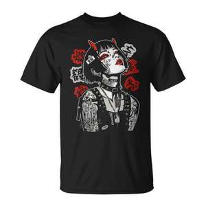 T-shirt Cyberpunk Y2k Techwear Rétro Manga Anime Streetwear Japonais - Product Image 1