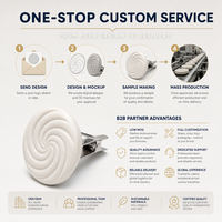 Diffuseur d'huiles essentielles écologique en céramique solide poreuse en spirale à haute absorption pour grille d'aération de voiture