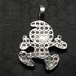 Trendy <b>Gold</b> Plated Pendant with Moissanite Diamond Hip-Hop Style <b>Necklace</b> for <b>Men</b> Fashionable Gift for Him from India - Product Image 2