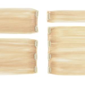 Extensiones de Cabello Brasileño Birmano Virgen ISWEET 280g, Lisas, con Clip, Marca Privada, Color 613 Borgoña, Cabello Remy - Product Image 3