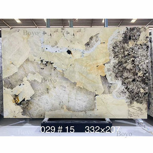 Hiện đại sang trọng kỳ lạ pantogonia Backlit <span class=keywords><strong>quartzite</strong></span> nhà bếp Countertop đá slab - Product Image 4