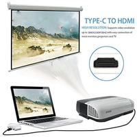 Hub USB C 3 en 1 vers HDMI 4K avec USB 3.0 et charge PD Type C pour Macbook Pro et Nintendo Switch et Samsung Series et plus
