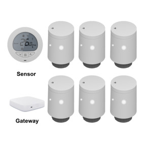 HY701 Smart ZigBee <span class=keywords><strong>radiateur</strong></span> de contrôle sans fil thermostatique TRV <span class=keywords><strong>thermostat</strong></span> de salle RF programmable à la maison - Product Image 3