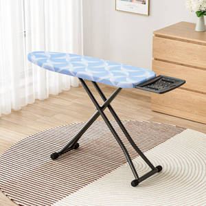 Tabla de planchar plegable premium con cubierta rectangular de poliéster, tipo vertical con bandeja para uso doméstico - Product Image 4