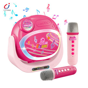Microphone jouet amusant <span class=keywords><strong>pour</strong></span> bébé Chengji, créatif, interactif, portable, musique, double LED, haut-parleur karaoké sans fil <span class=keywords><strong>pour</strong></span> enfants - Product Image 1