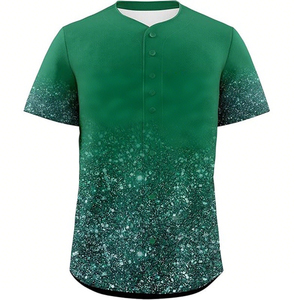 Fabriek Op Maat Gemaakte Sublimatie Bedrukte Jeugd Lege Knoop Honkbalshirts - Product Image 3